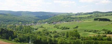 Golvend landschap van de Nordeifel